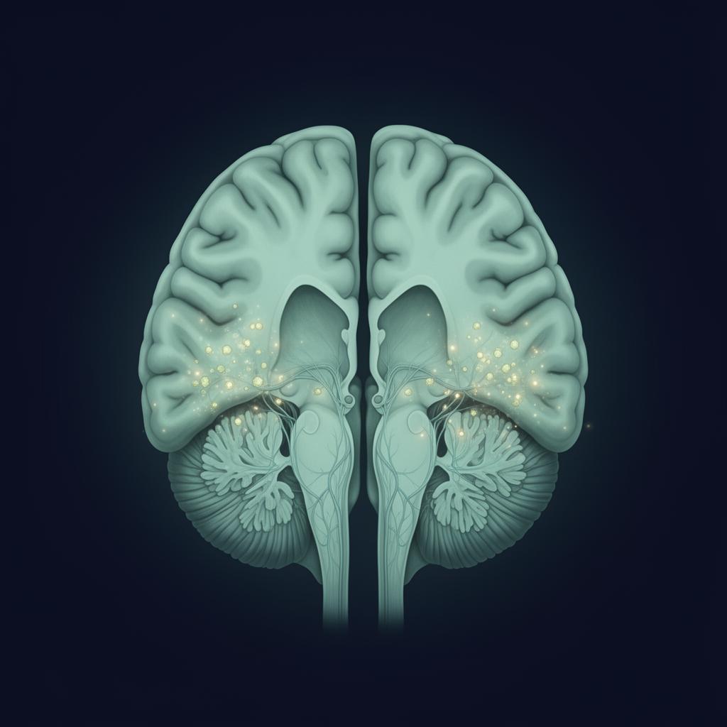 Early Alzheimer's brain illustration